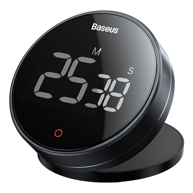 Digital Timer With 3 In 1 Clock/alarm Clock Function, Magnetic
