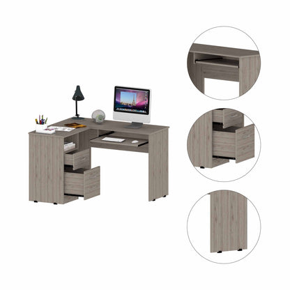 Huber L-Shaped Desk Hustle Nest