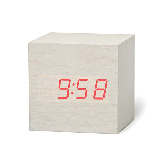 Simple Wooden Digital Clock Hustle Nest
