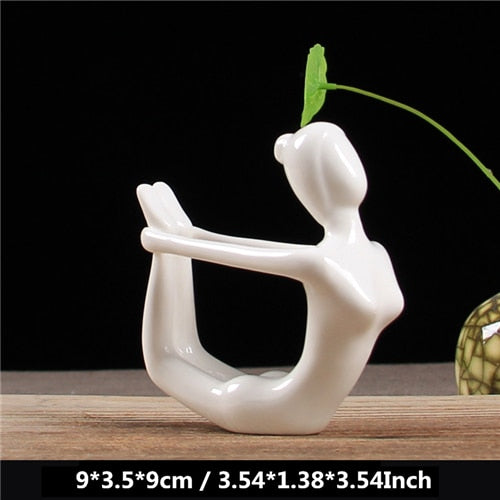  Modern White Ceramic Figurine