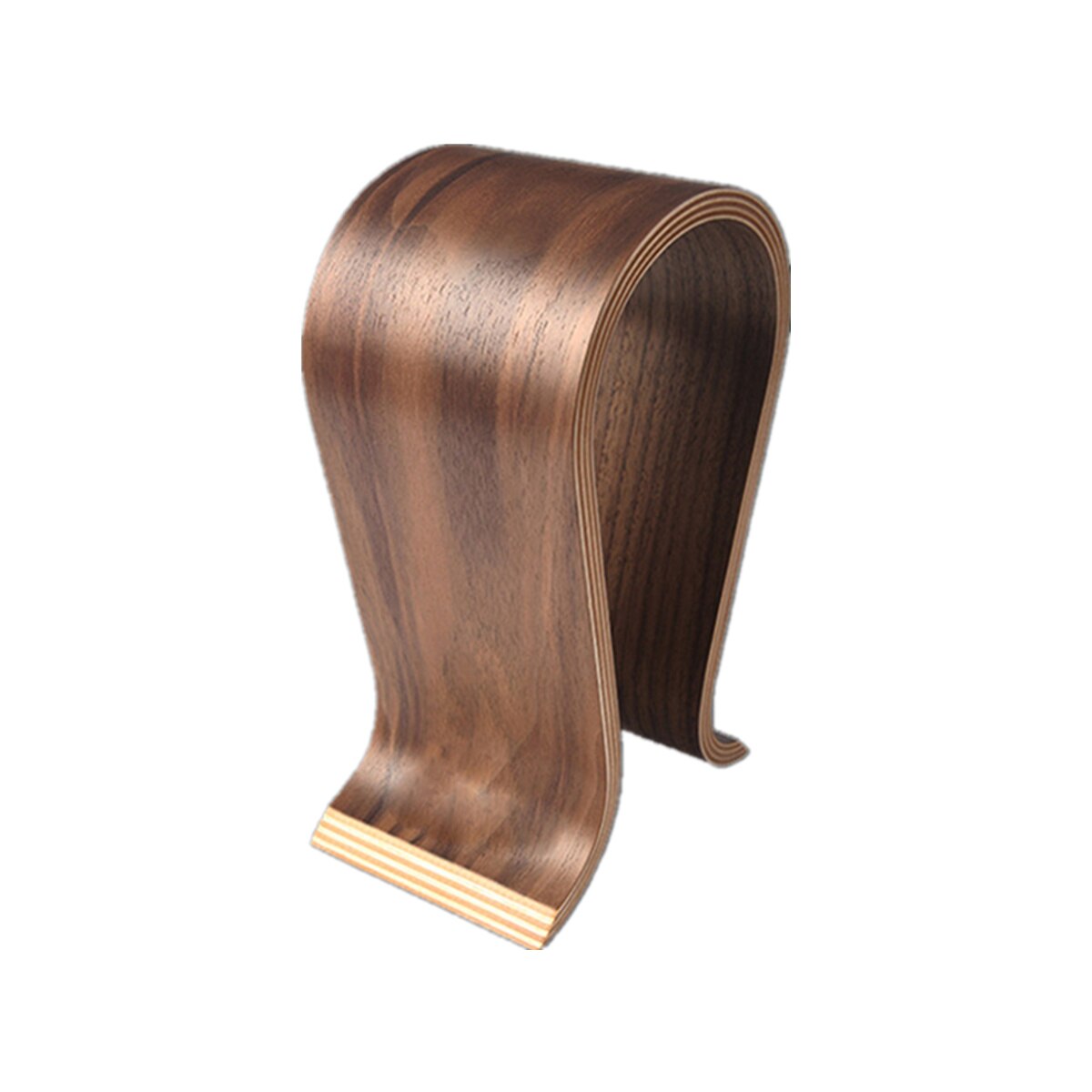 U-Shaped Wooden Headphone Stand Hustle Nest