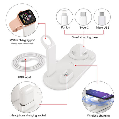 3-in-1 Charging Base for Apple Watch, AirPods & Smartphone Hustle Nest